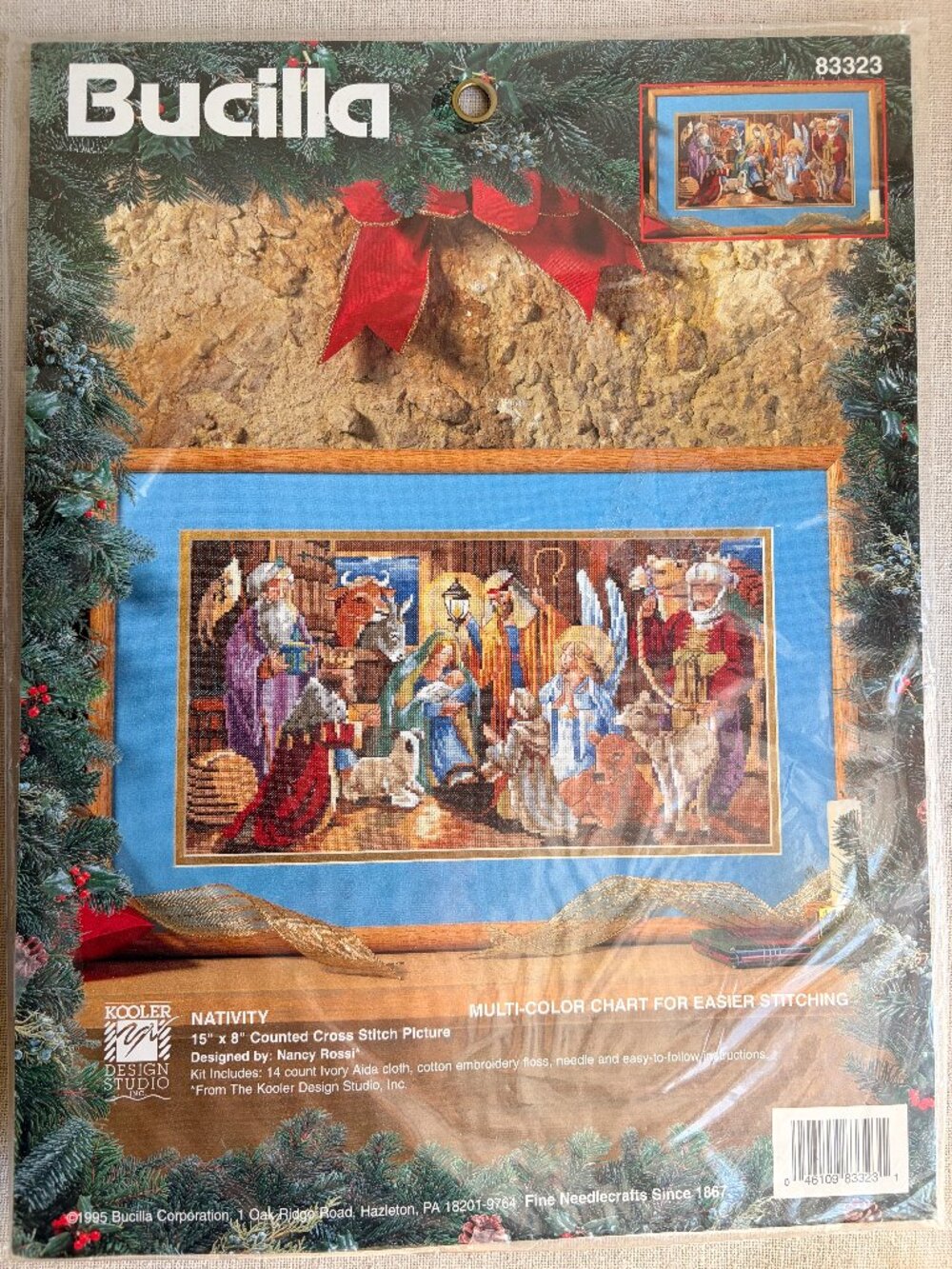 Bucilla Counted Cross Stitch Nativity 83323 Holiday Christmas Mary Baby Joseph